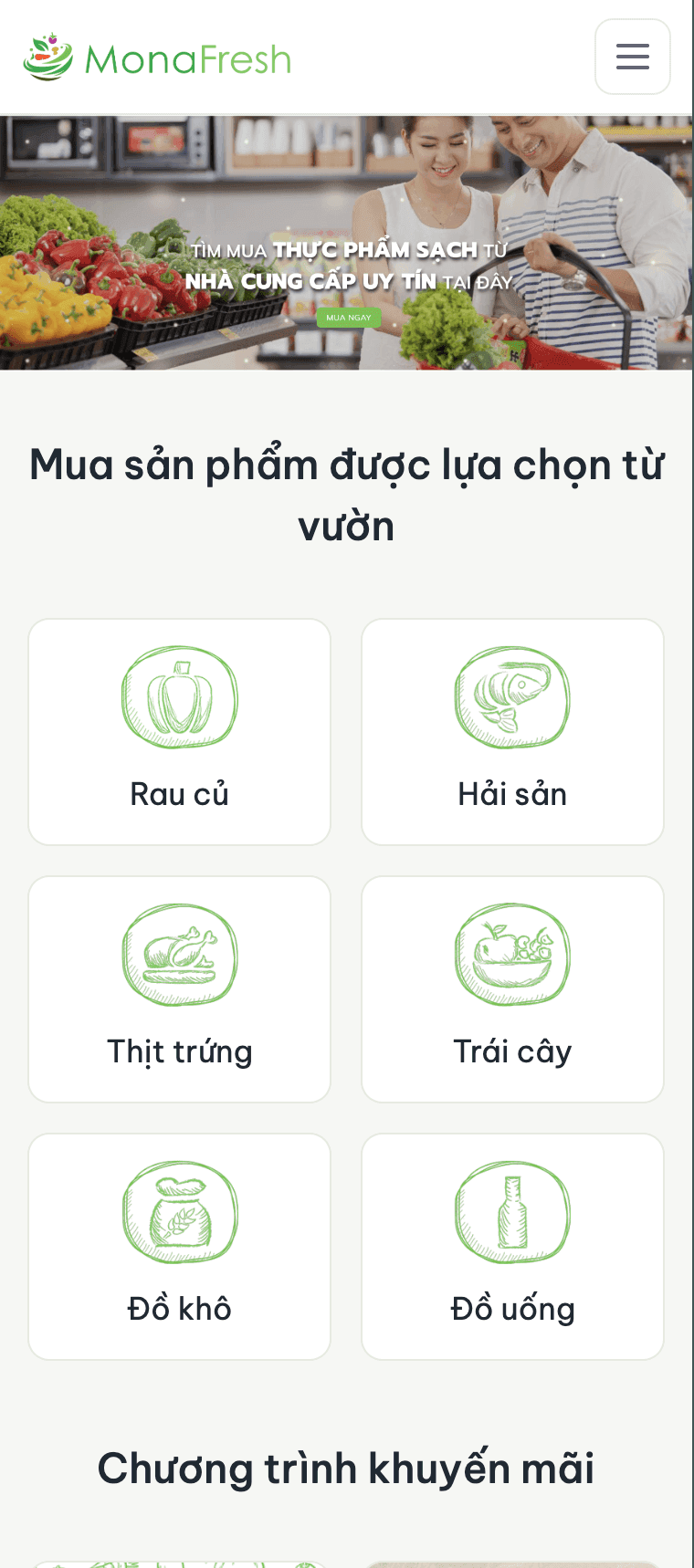 MonaFresh - Chuyên đề giao diện HTML/CSS mobile preview