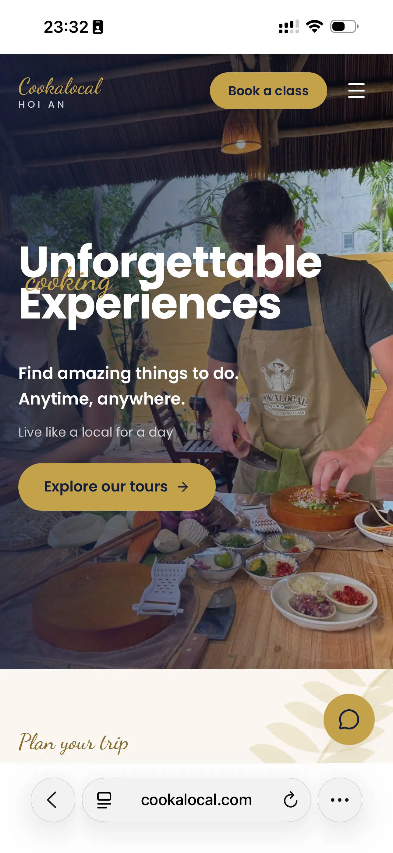 Ảnh mobile của Cookalocal Tour — Nền Tảng Đặt Tour & Lớp Học Nấu Ăn Bản Địa Hội An
