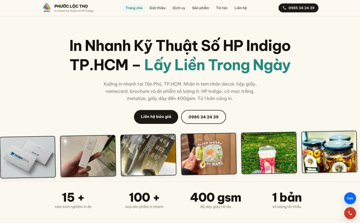 In Nhanh Phước Lộc Thọ — Nền tảng In Kỹ Thuật Số & Báo Giá Tự Động