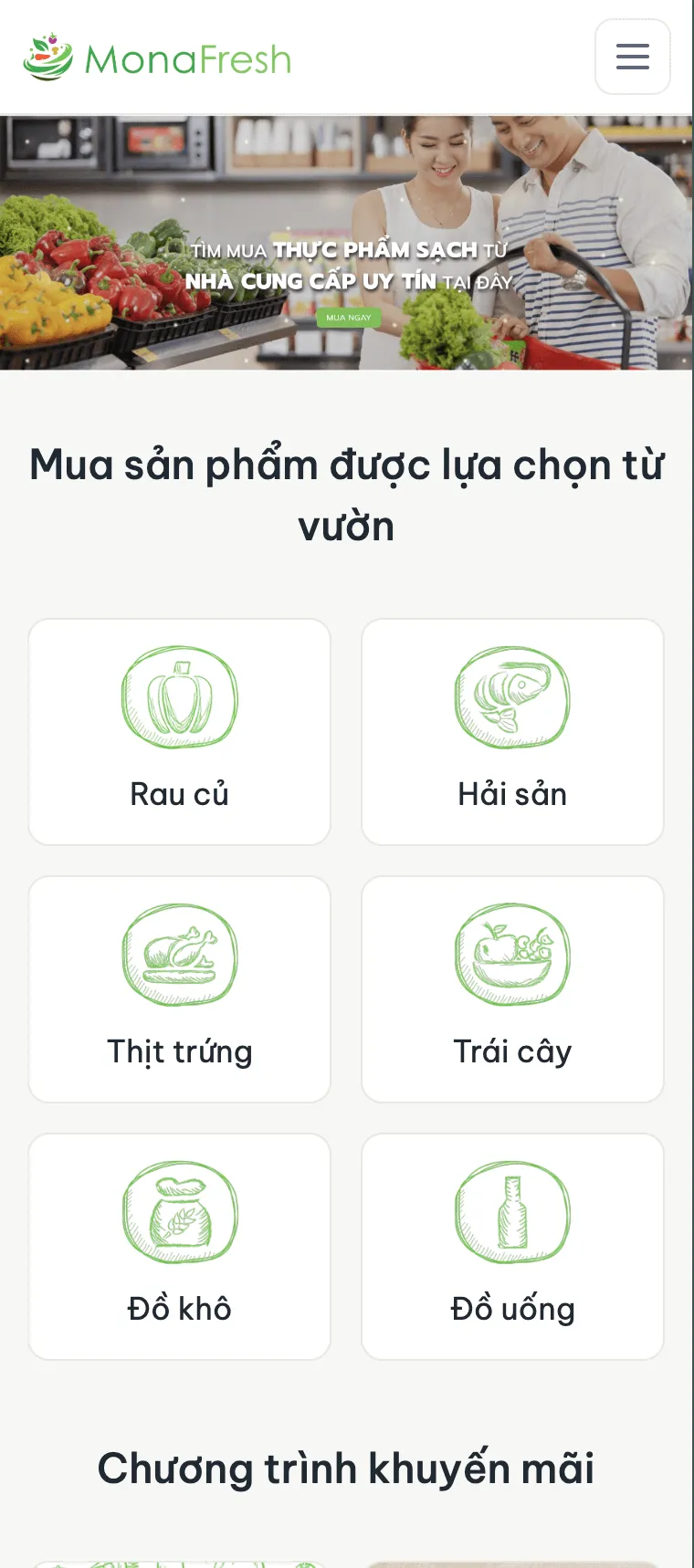 Ảnh mobile của MonaFresh - Chuyên đề giao diện HTML/CSS