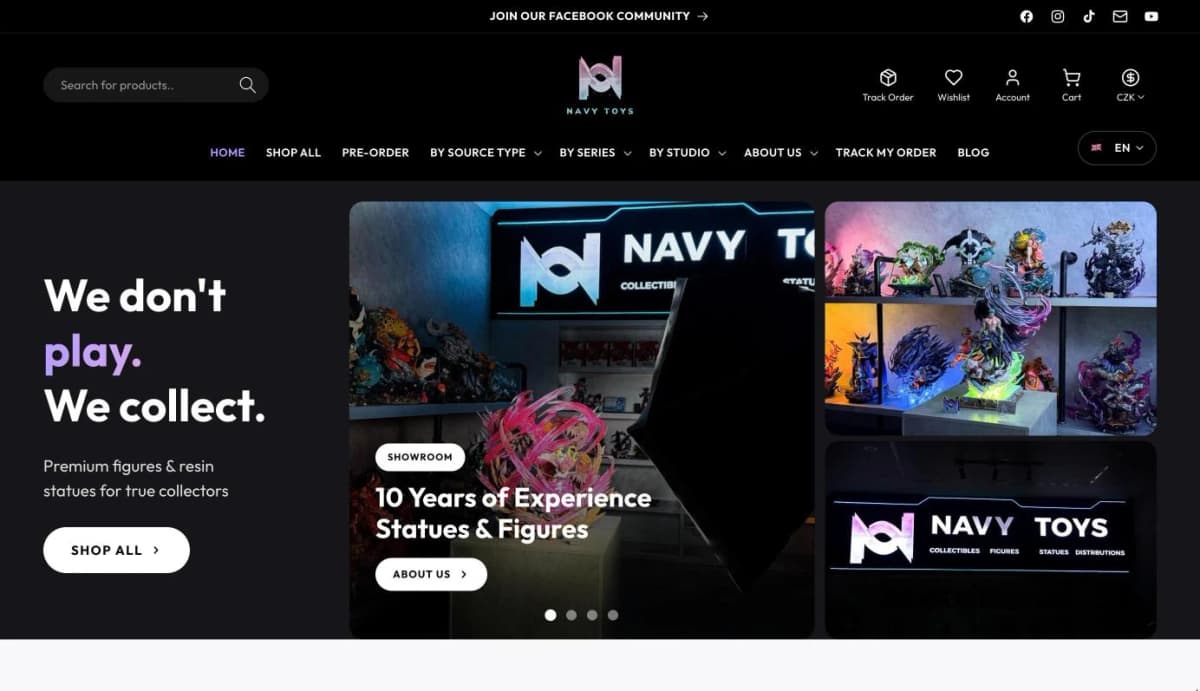 Navy Toys — Giao Diện Mới & Chuyển Đổi Dữ Liệu Shopify