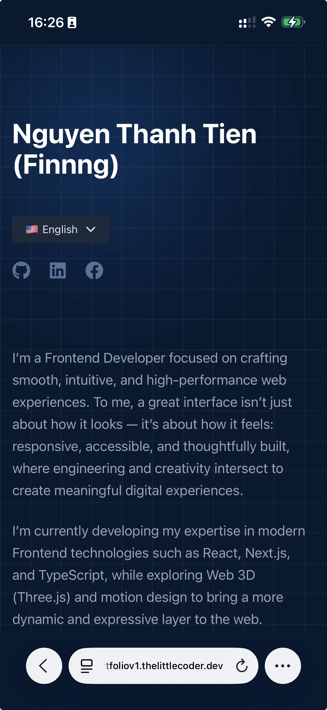 Ảnh mobile của The Little Coder Portfolio v1