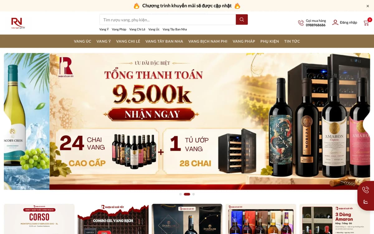 Ảnh xem trước Wine Family — Web Bán Rượu Ngoại & Trang Quản Trị